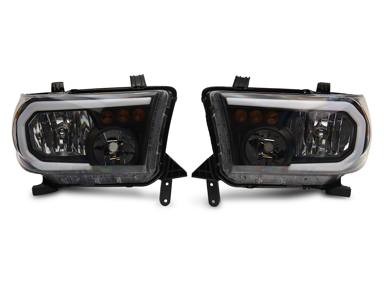 Raxiom TU16004 - 07-13 Toyota Tundra Axial Series Headlights w/ LED Bar- Blk Housing (Clear Lens) Raxiom TU16004 - 07-13 Toyota Tundra Axial Series Headlights w/ LED Bar- Blk Housing (Clear Lens)