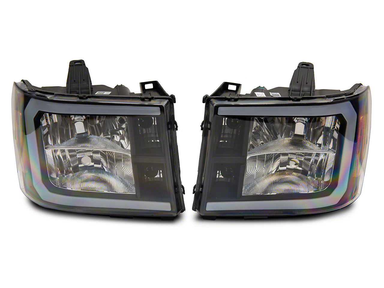 Raxiom S531791 - 07-13 GMC Sierra 1500 Axial Series Headlights w/ LED Bar- Blk Housing (Clear Lens) Raxiom S531791 - 07-13 GMC Sierra 1500 Axial Series Headlights w/ LED Bar- Blk Housing (Clear Lens)