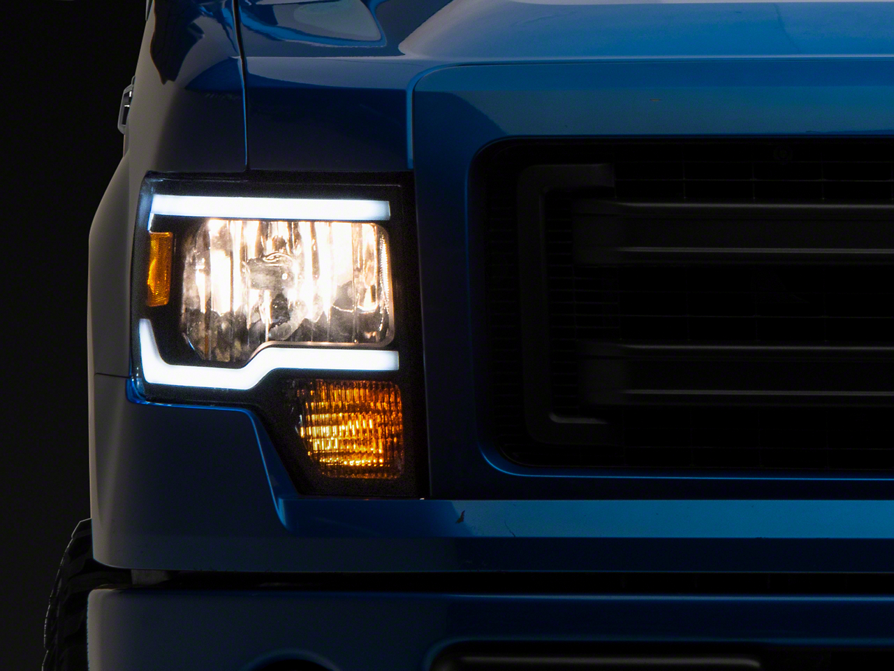 Raxiom T566367 - 09-14 Ford F-150 Axial Series Headlights w/ LED Bar- Blk Housing (Clear Lens) Raxiom T566367 - 09-14 Ford F-150 Axial Series Headlights w/ LED Bar- Blk Housing (Clear Lens)