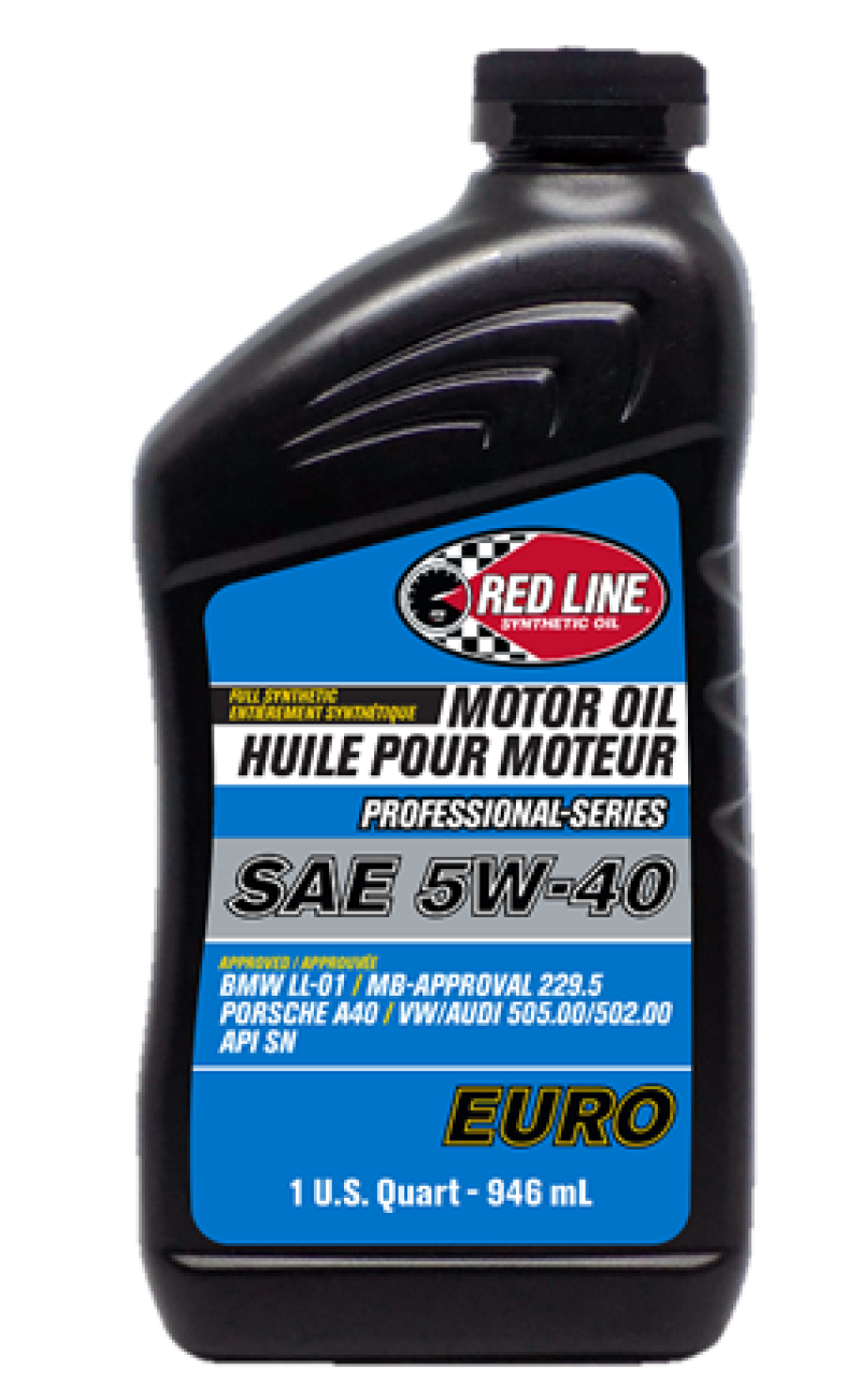 Red Line 12904 - Pro-Series Euro 5W40 Motor Oil - Quart