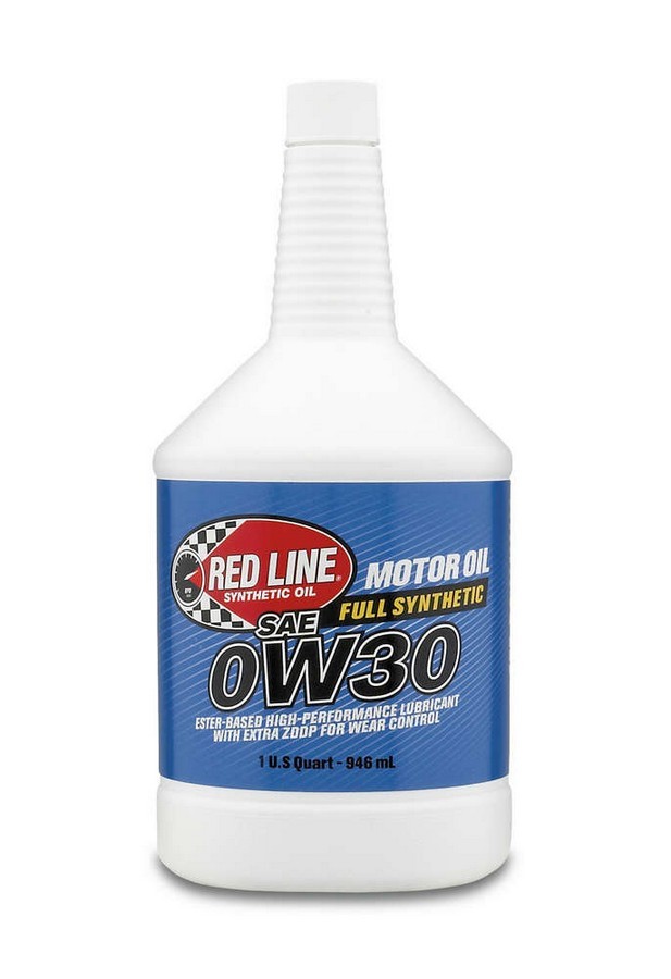 Red Line RED11114 - Motor Oil - High Performance - High Zinc - 0W30 - Synthetic - 1 qt Bottle - Each