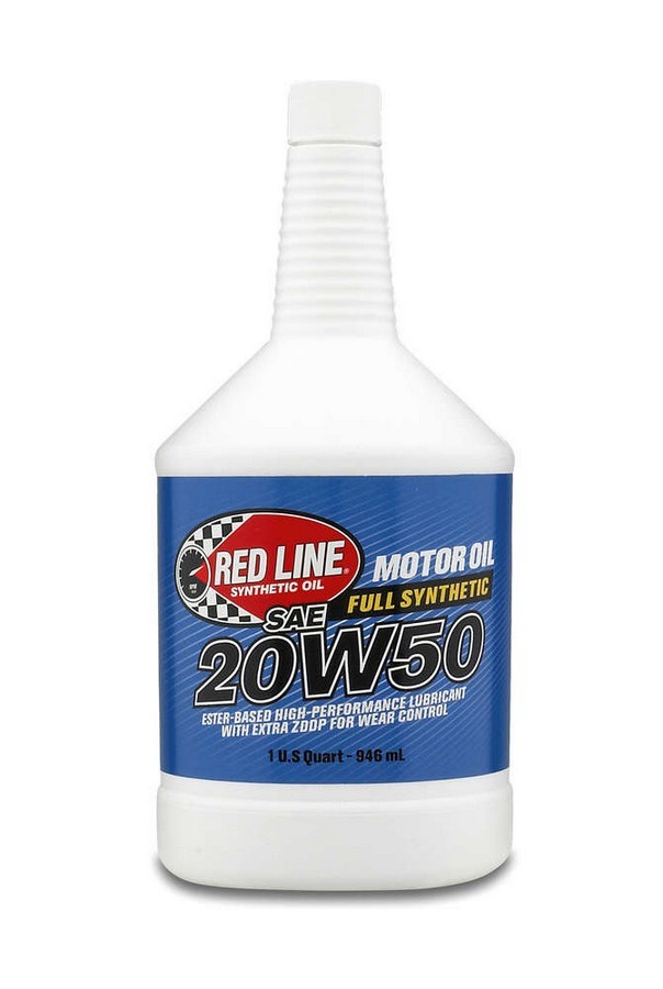 Red Line RED12504 - 20W50 Motor Oil 1 Qt