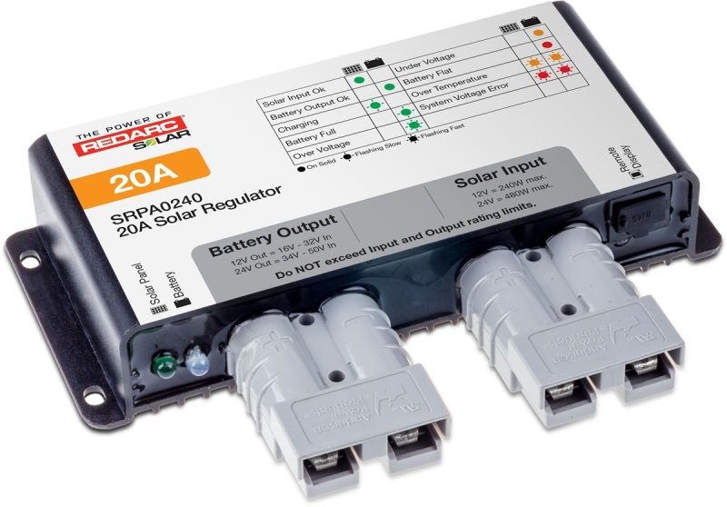 REDARC SRPA0240 - Solar Regulator w/Anderson Connect - 20A REDARC SRPA0240 - Solar Regulator w/Anderson Connect - 20A