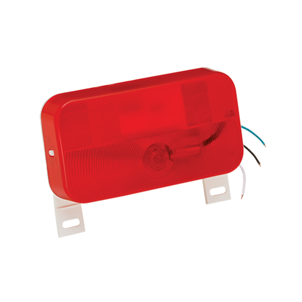 Reese 30-92-708 - Replacement Part Taillig ht Lens Red with License