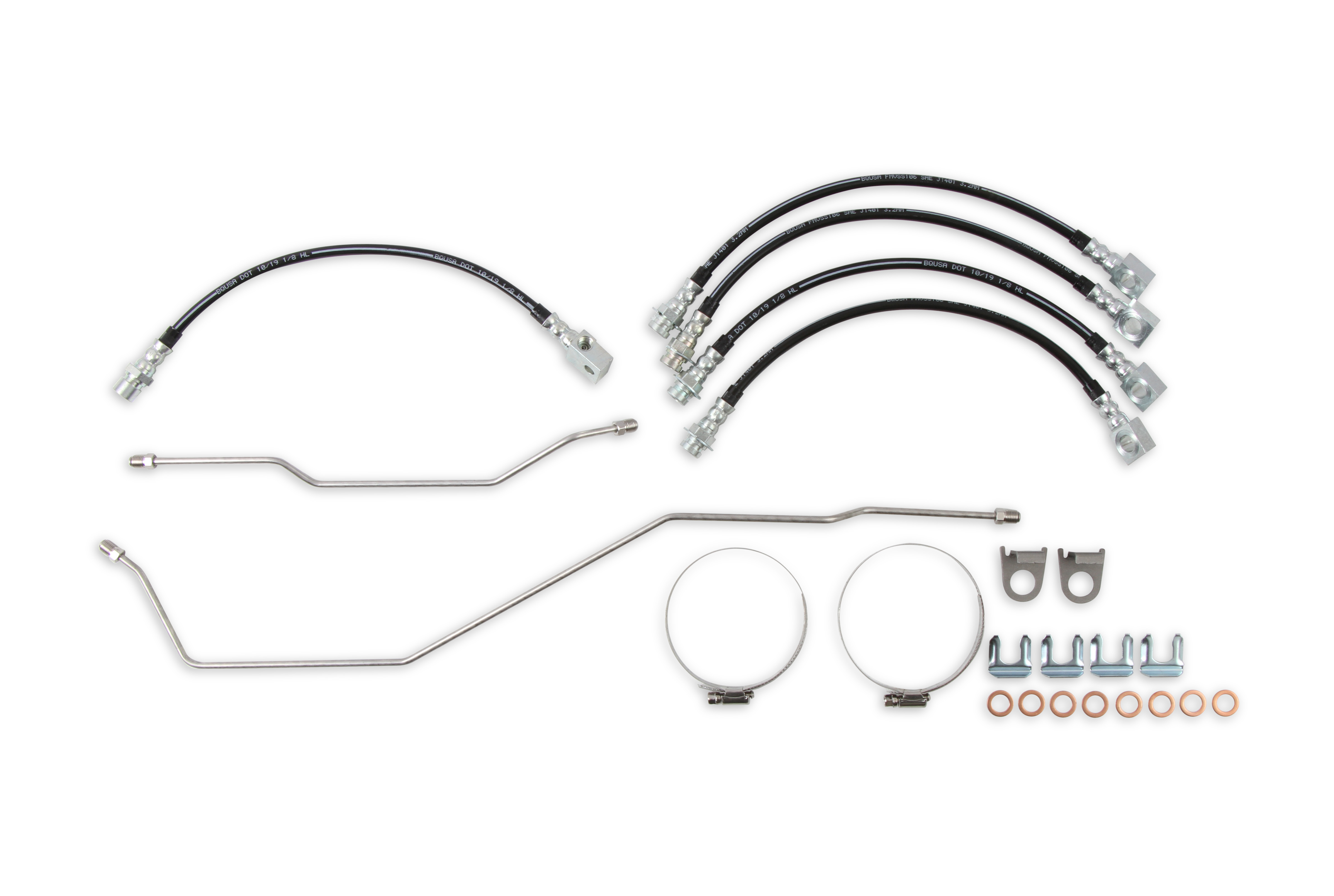 Rekudo RK402-4 - JL8 Front & Rear Disc Brake Hoses & Hardlines