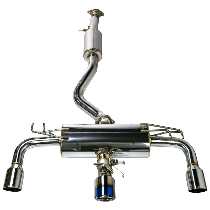 Remark RK-C3076T-05 - 2023+ Toyota GR Corolla Elite Spec Cat-Back Exhaust w/ Outer Polished & Center Burned TI Tips