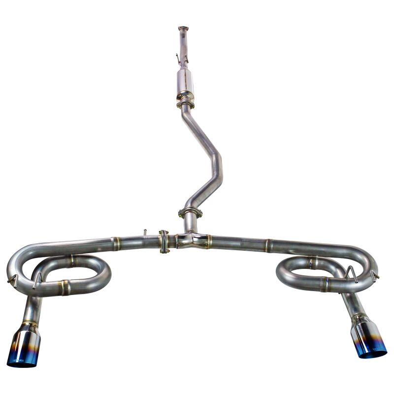 Remark RK-C2063H-11T - 2022+ Honda Civic Sport Sedan (FE2) Catback Exhaust - Dual Burnt Stainless Steel Tips