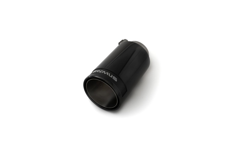 Remus 0006 98CBR - Stainless Steel 98mm Black Chrome Straight w/Carbon Insert Tail Pipe (Single)