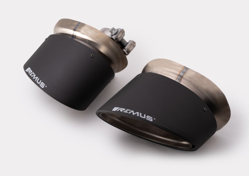Remus 0026 99CSSR - Carbon 175x108mm Angled Titanium Internals w/Adj Clamp Tail Pipe Set (Pair) Remus 0026 99CSSR - Carbon 175x108mm Angled Titanium Internals w/Adj Clamp Tail Pipe Set (Pair)