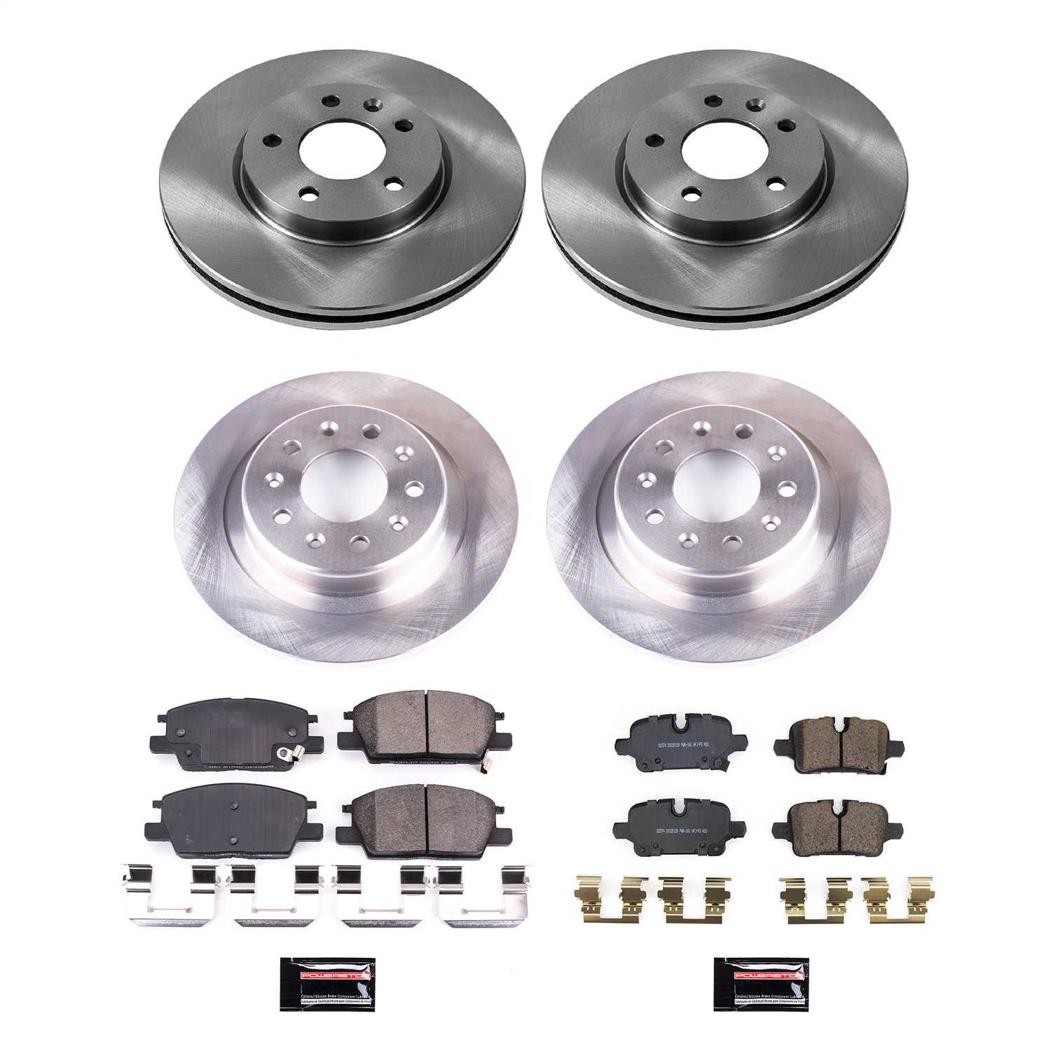 PowerStop KOE8685 - Power Stop 2020 Chevrolet Malibu Front & Rear Autospecialty Brake Kit PowerStop KOE8685 - Power Stop 2020 Chevrolet Malibu Front & Rear Autospecialty Brake Kit