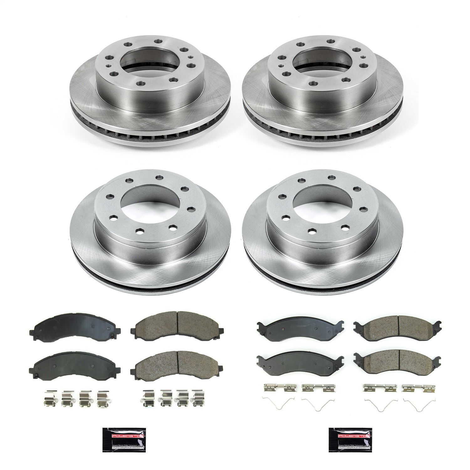 PowerStop KOE8798 - Power Stop 2021 GMC Savana 3500 Front & Rear Autospecialty Brake Kit
