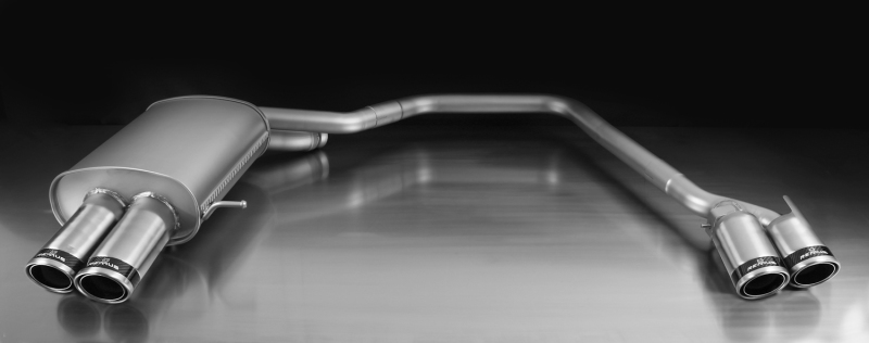 Remus 087112 1584CS - 2010 BMW 5 Series F10 Sedan / F11 Touring Sport Axle Back Exhaust w/Carbon Ring Tail Pipes