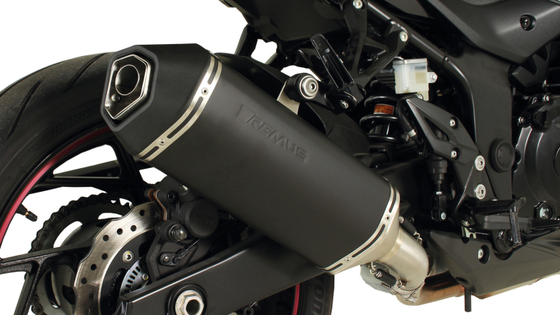 Remus 14783 855018 - 2018 Suzuki GSX-S 750/GSX-S 750 Z Okami Black Race Slip On w/Sound Insert Remus 14783 855018 - 2018 Suzuki GSX-S 750/GSX-S 750 Z Okami Black Race Slip On w/Sound Insert