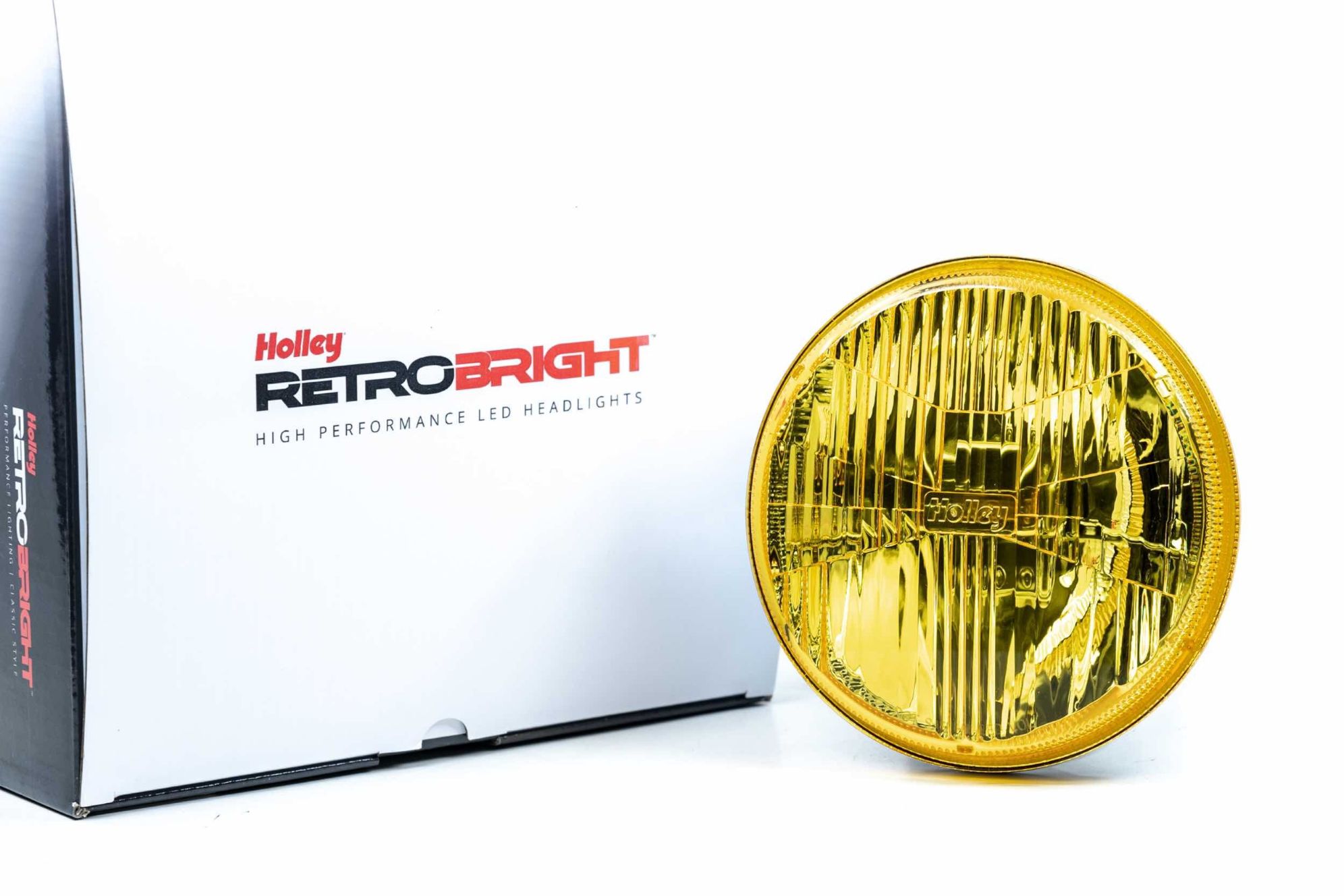 Retrobright LFRB175 - Holley  LED Forward Light -Yellow Lens Housing Only,Sold Individually