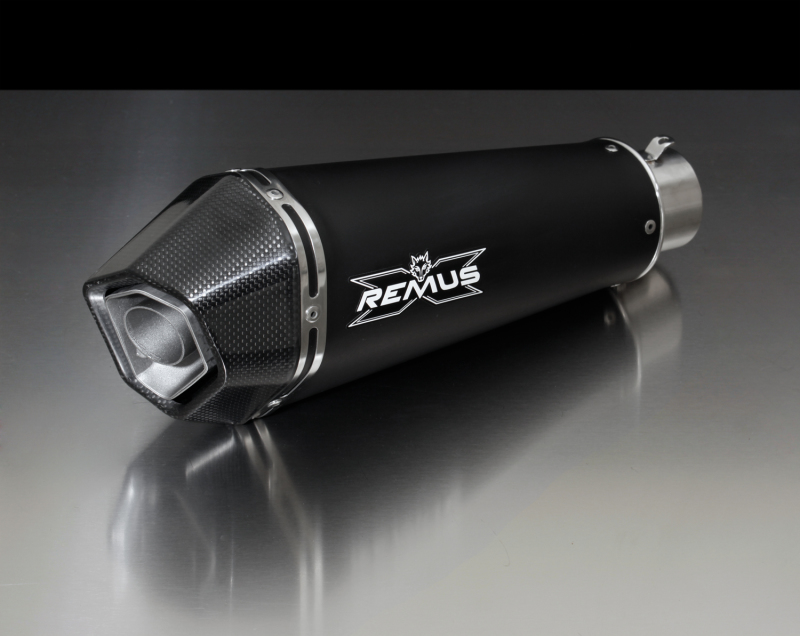 Remus 6782 914513 - 2013+ Triumph Street Triple 675 Hypercone Black Slip On