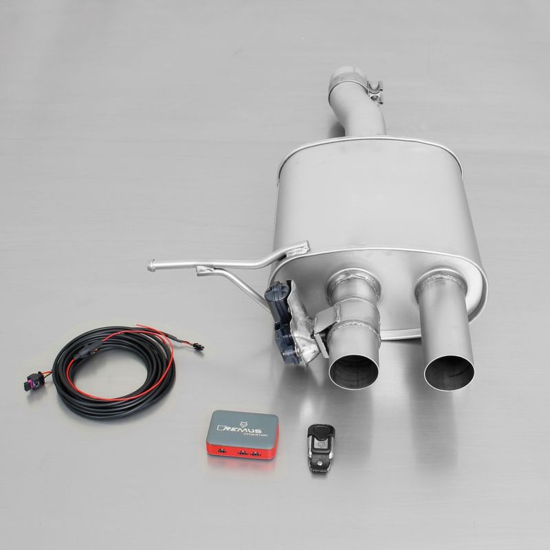 Remus 755214 097 - 2014 Mini Cooper S F56 (Not For Facelift Models) 2.0L Turbo Axle Back Exhaust (Tail Pipes Req)