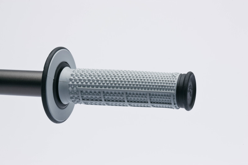 Renthal G154 - MX Dual Compound Grips Taper 1/2 Waffle - Grey/ Black