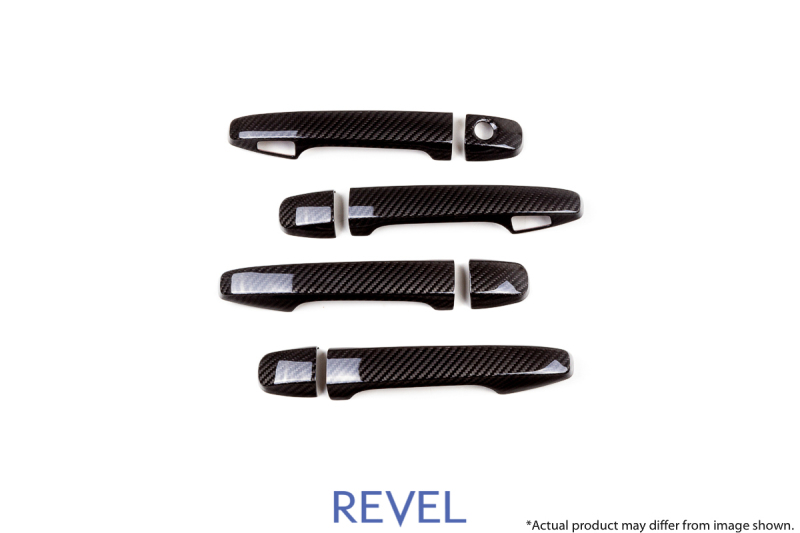 Revel 1TR4GT0AS10 - GT Dry Carbon Door Handle Covers (FL/FR/RL/RR) 15-18 Subaru WRX/STI - 8 Pieces