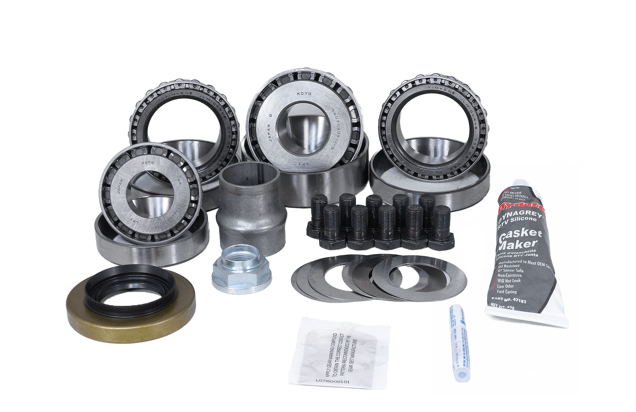 Revolution Gear And Axle 35-2061L - Toyota 8 Inch Front Axle Land Cruiser 1990-97 with Locker Ring and Pinion Master Install Kit Revolution Gear