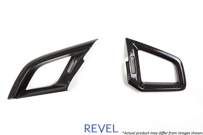 Revel 1TR4GT0AH02 - GT Dry Carbon A/C Vent Covers (Left & Right) 16-18 Honda Civic - 2 Pieces