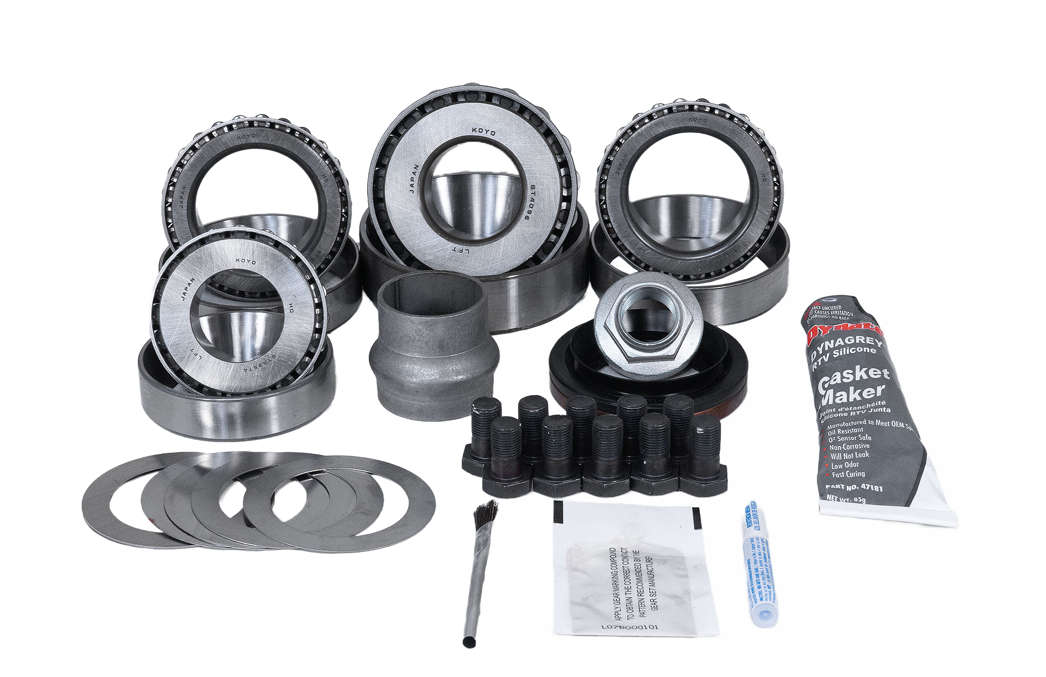 Revolution Gear And Axle 35-2060 - Toyota 8.2 Inch Rear Axle Open Carrier Ring and Pinion Master Install Kit Revolution Gear