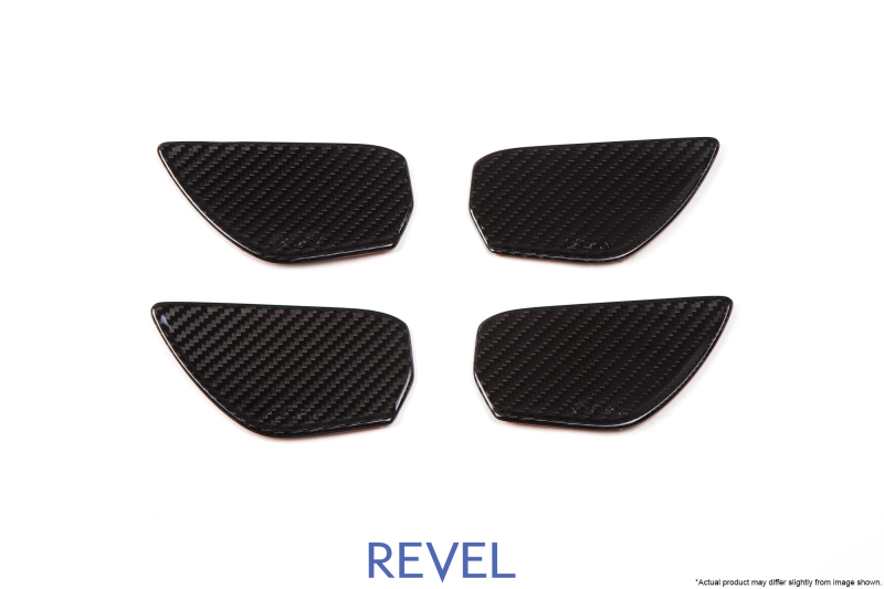 Revel 1TR4GT0AH08 - GT Dry Carbon Door Trim Inner Handles (FL/FR/RL/RR) 16-18 Honda Civic - 4 Pieces