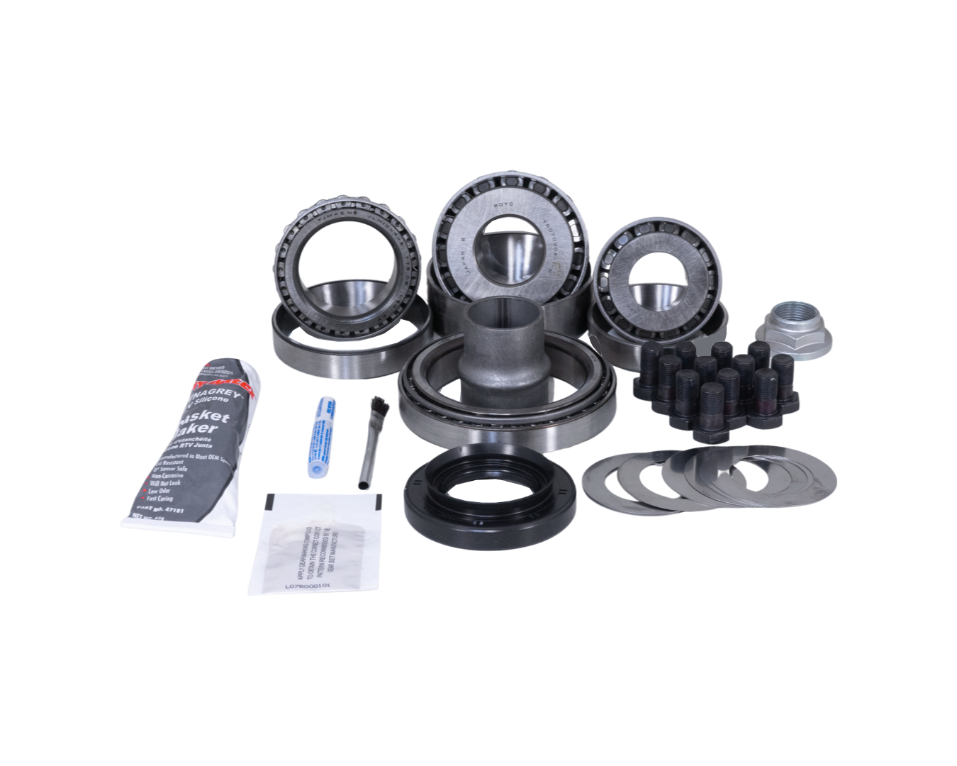 Revolution Gear And Axle 35-2043L-29 - Toyota 8 Inch Rear Axle V6 29 Spline with Locker Ring and Pinion Master Install Kit Revolution Gear