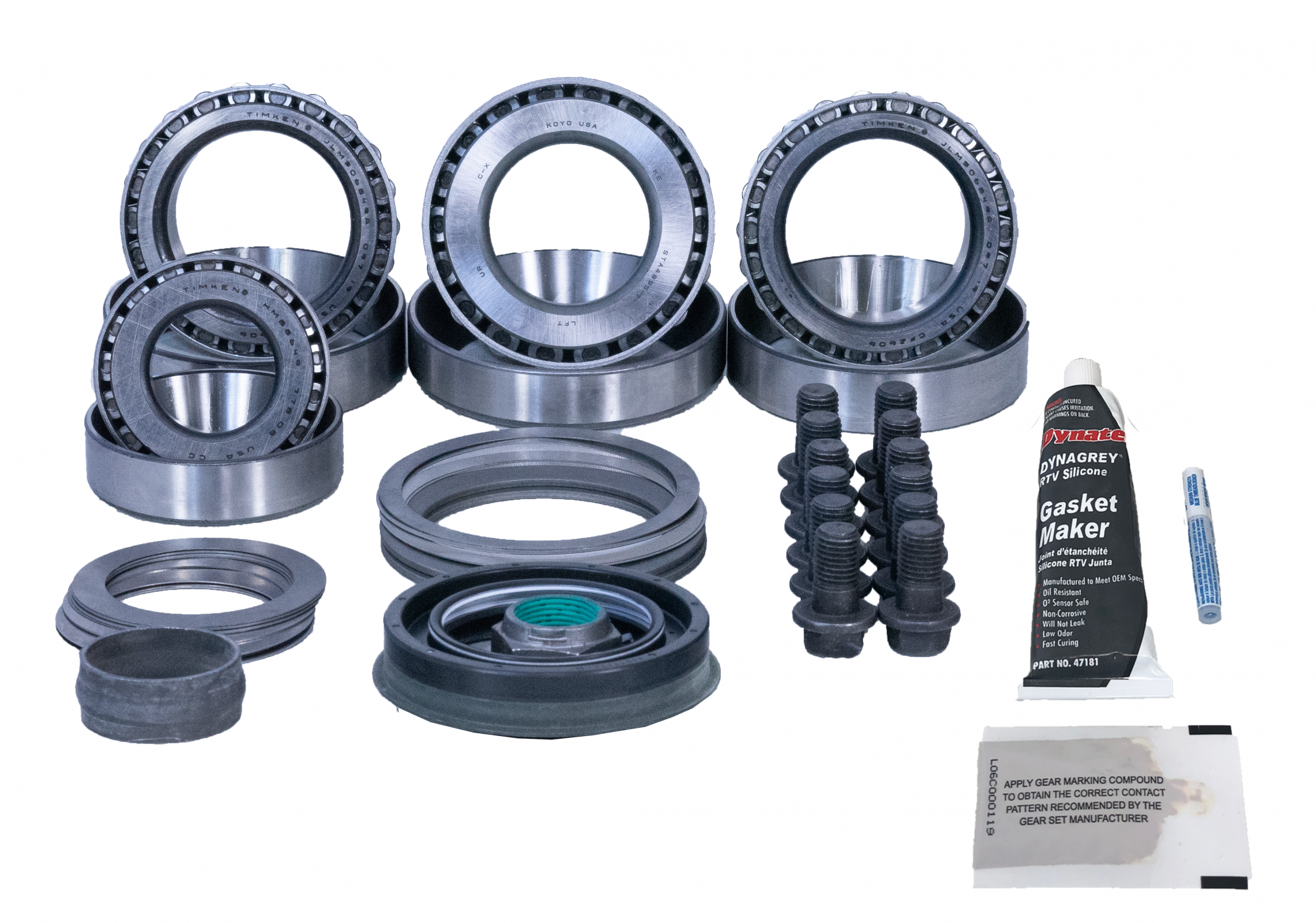 Revolution Gear And Axle 35-2010B - GM 12-Bolt 9.5 Inch 2014+ Ring and Pinion Master Install Kit Revolution Gear