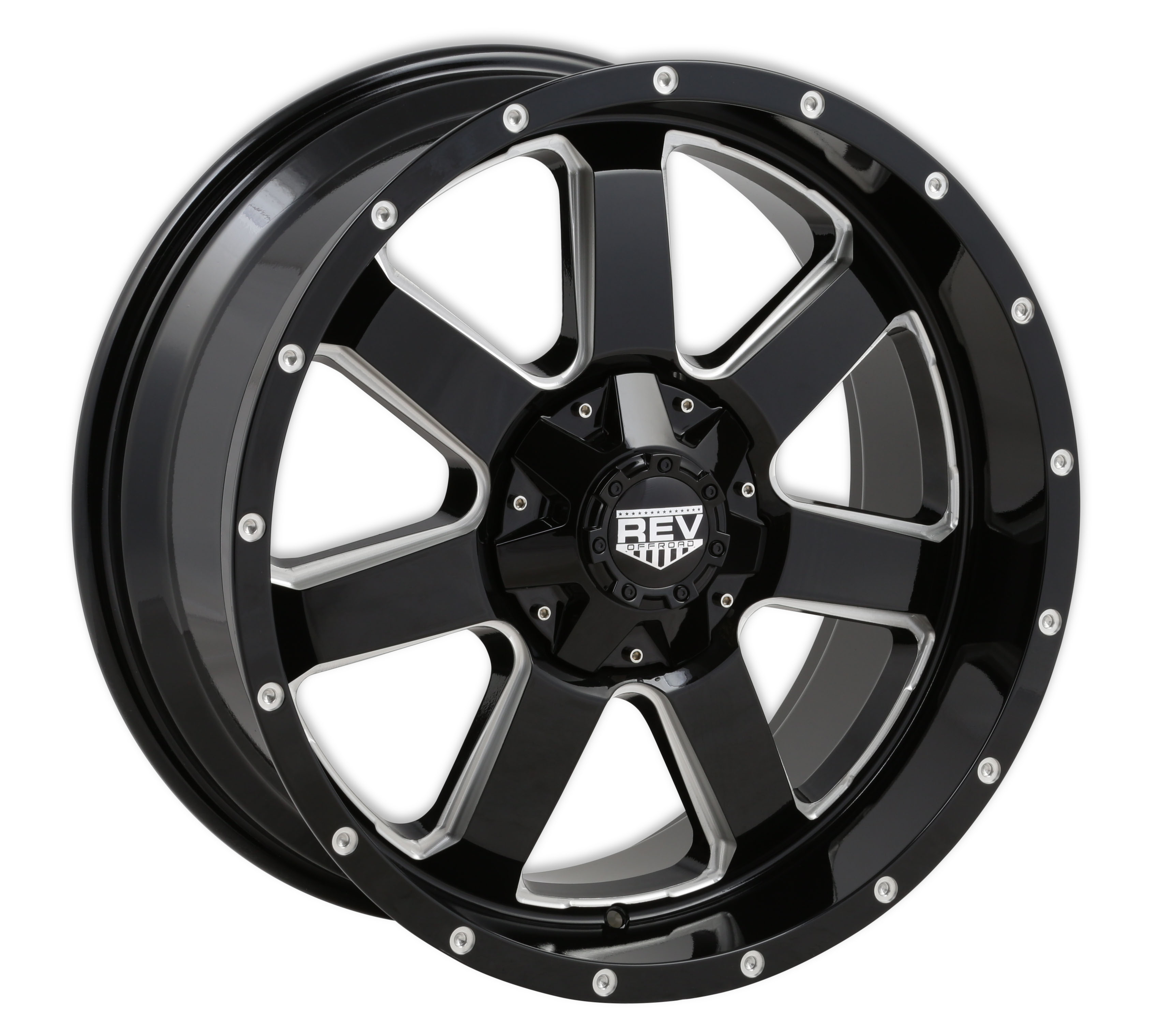 REV Wheels 885M-2903512 - Off Road 885 Series - 20x9 - 4.53 BS - 6x5.5 / 6x135