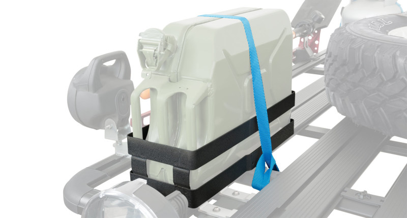 Rhino-Rack 43108 - Horizontal Jerry Can Holder (Pioneer/Alloy Tray) Rhino-Rack 43108 - Horizontal Jerry Can Holder (Pioneer/Alloy Tray)