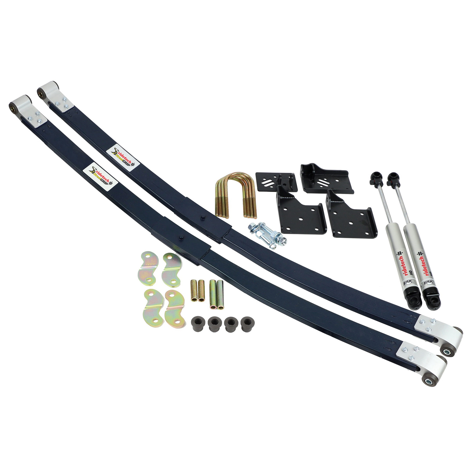 Ridetech 11015010 - Streetgrip Suspension System For 1955-1957 Bel Air W/ Small Block Front Dual Rate Coil Springs Rear Composite Leaf Springs Delrin Control Arm Bushings Ball Joints Front Sway Bar And HQ Shocks Ridetech 11015010 - Streetgrip Suspension System For 1955-1957 Bel Air W/ Small Block Front Dual Rate Coil Springs Rear Composite Leaf Springs Delrin Control Arm Bushings Ball Joints Front Sway Bar And HQ Shocks