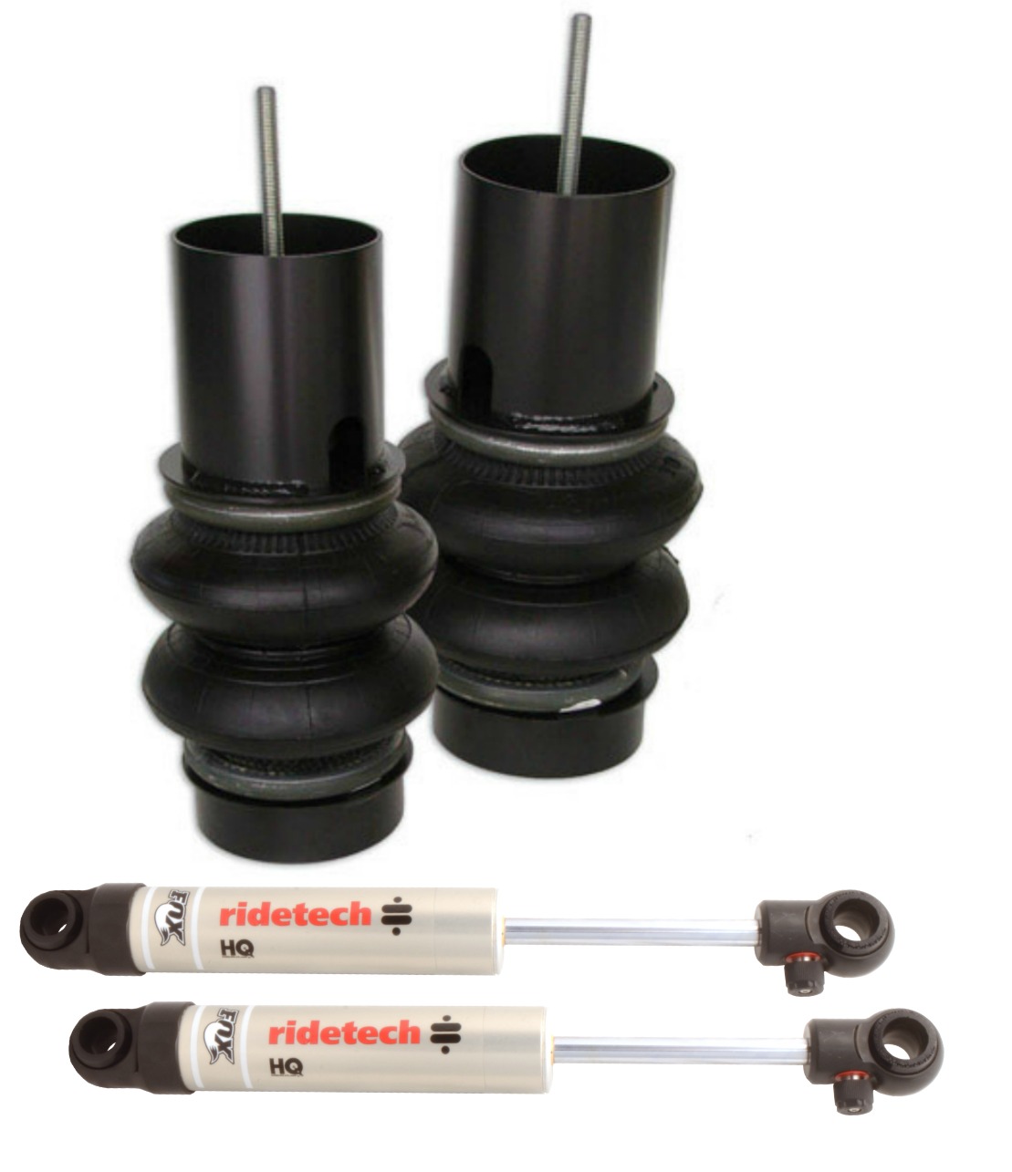 Ridetech 11151010 - Front Coolride Kit For 1965-1970 Pontiac Full-Size Air Springs Brackets HQ Shocks Shock Mounts And Hardware Ridetech 11151010 - Front Coolride Kit For 1965-1970 Pontiac Full-Size Air Springs Brackets HQ Shocks Shock Mounts And Hardware