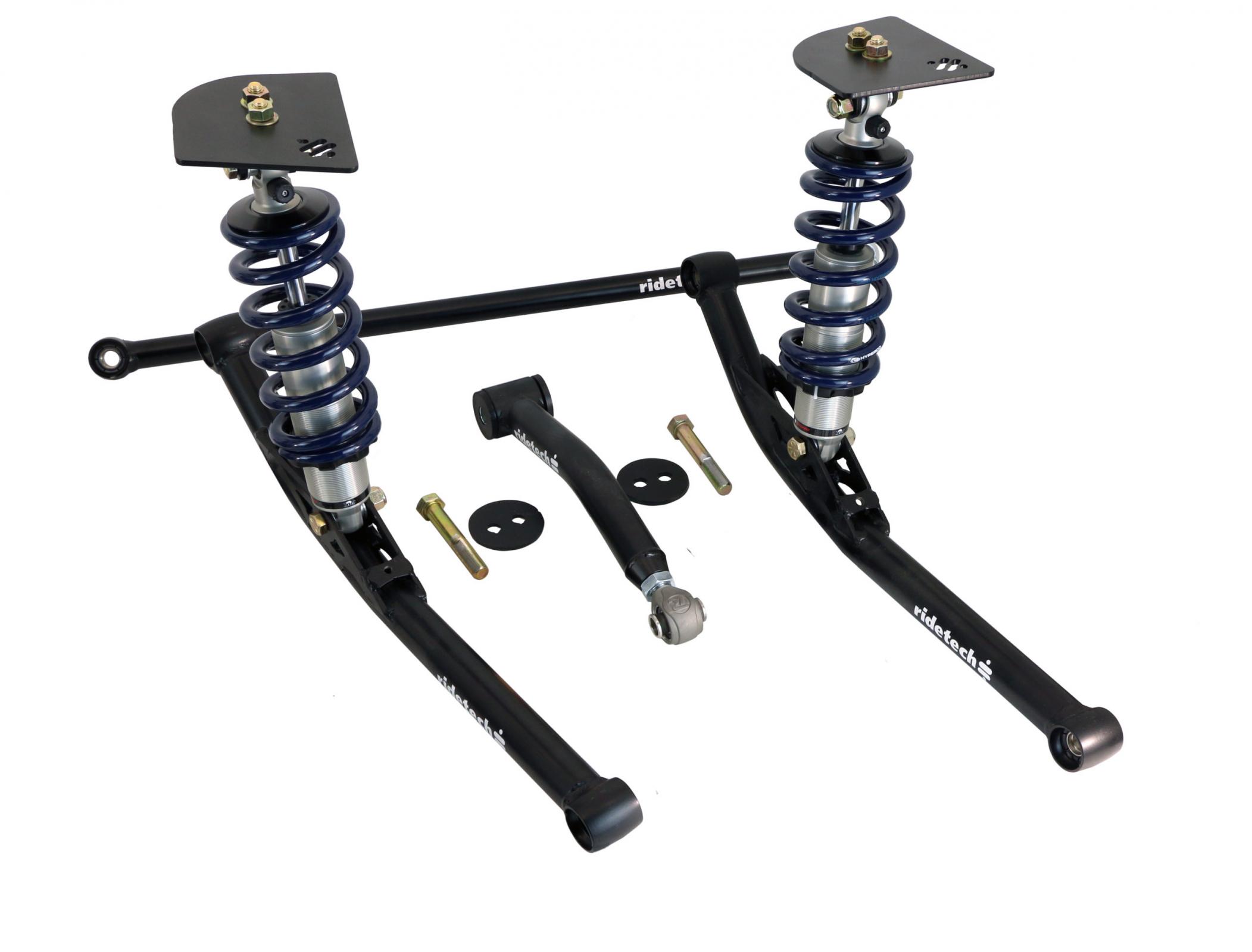 Ridetech 11066210 - Rear HQ Coil-Over And Strongarm Kit For 1959-1964 Impala Upper And Lower Strongarms Panhard Bar HQ Coil-Over Shocks Springs Brackets And Hardware Ridetech 11066210 - Rear HQ Coil-Over And Strongarm Kit For 1959-1964 Impala Upper And Lower Strongarms Panhard Bar HQ Coil-Over Shocks Springs Brackets And Hardware