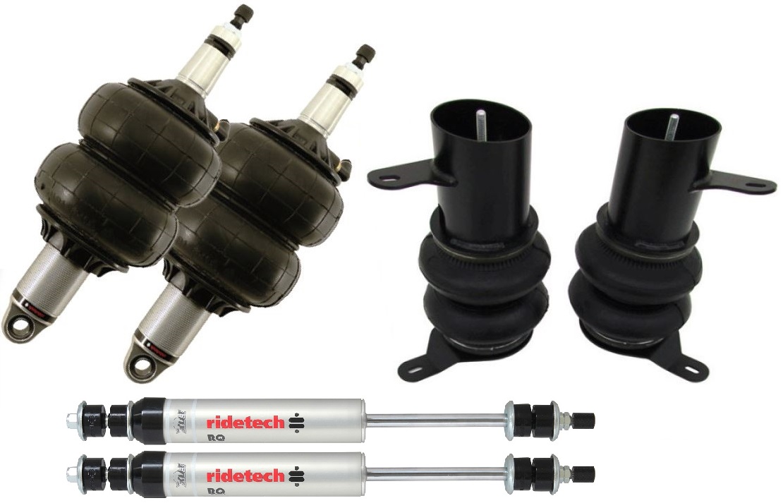 Ridetech 11100298 - Air Suspension System For 1961-1964 Cadillac Front HQ Shockwaves Rear Coolride And Rear HQ Shocks