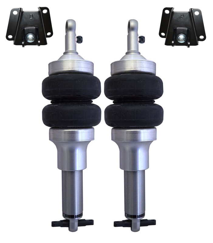 Ridetech 11212401 - Front HQ Shockwaves For 1993-2002 Camaro and Firebird Pair Of Rebound Adjustable Shock waves W/ 1/4 Inch Airline Fittings And Mounting Brackets