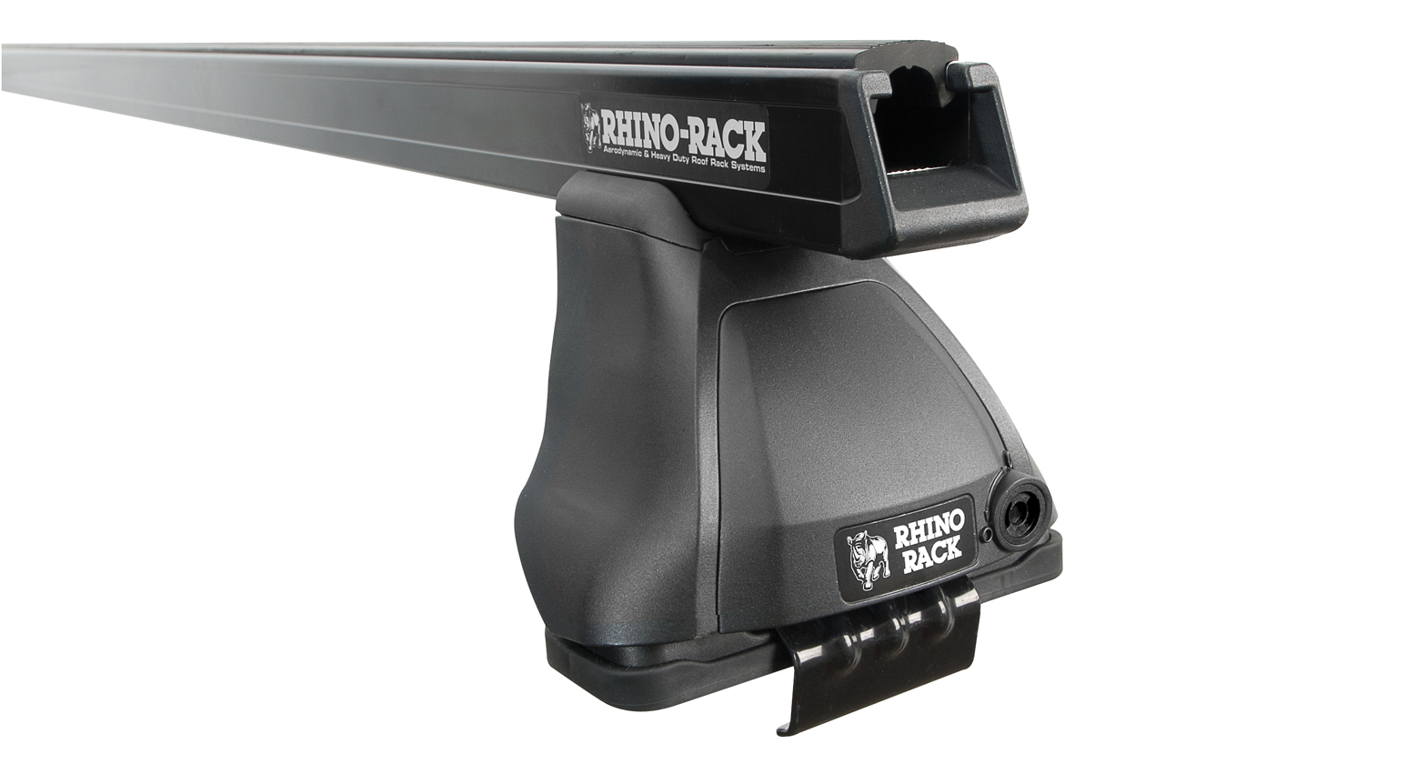 Rhino-Rack JA0116 - 03-10 BMW 5 Series 4 Door Sedan Heavy Duty 2500 2 Bar Roof Rack - Black