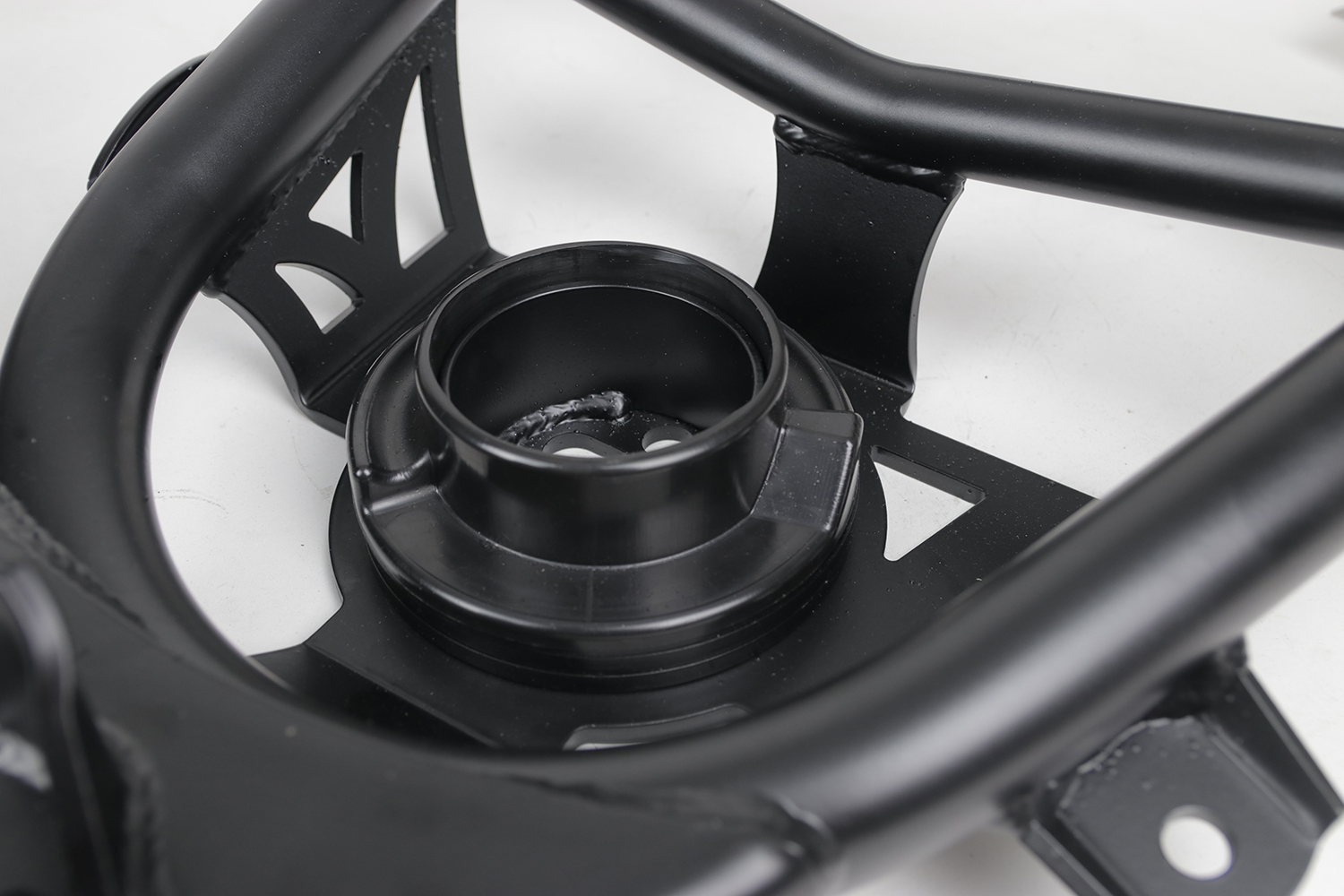 Ridetech 11342199 - Front Lower Strongarms For 1963-1970 C10 For Use W/ Stock Style Spring Pair Of Tubular Control Arms W/ Ball Joints Cross Shafts Spring Spacers Bump Stops And Delrin Bushings Powder Coated Satin Black