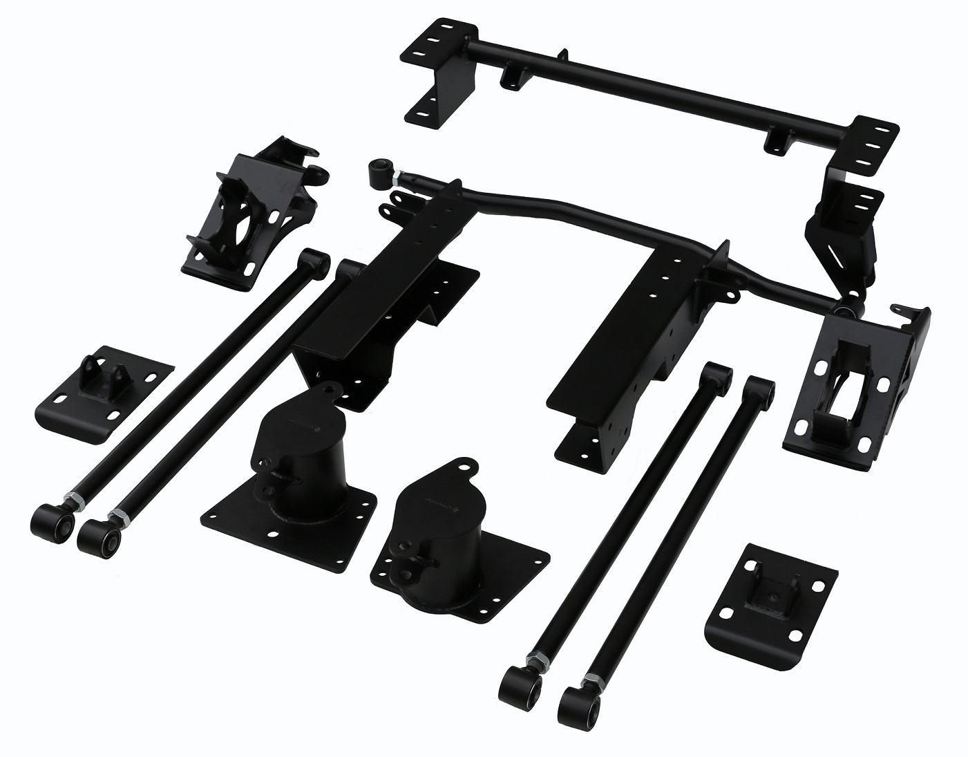 Ridetech 11367199 - Bolt-On 4-Link For 1973-1987 C10 R-Joints Bars Mounting Brackets C-Notches Panhard Bar Panhard Bar Brackets And Hardware Powder Coated Black For Use W/ Shockwaves Or Coil-Overs Sold Separately Ridetech 11367199 - Bolt-On 4-Link For 1973-1987 C10 R-Joints Bars Mounting Brackets C-Notches Panhard Bar Panhard Bar Brackets And Hardware Powder Coated Black For Use W/ Shockwaves Or Coil-Overs Sold Separately