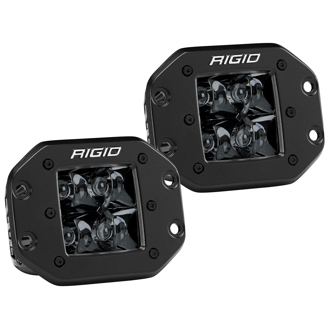 Rigid 212213BLK - Spot Flush Mount Midnight Pair D-Series Pro