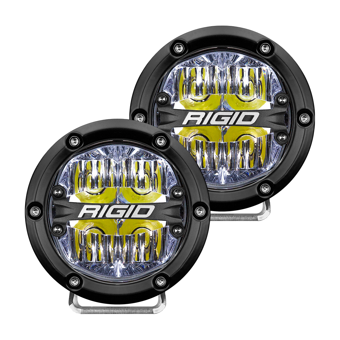 Rigid 36117 - 360-Series 4 Inch Led  Off-Road  Drive Beam White Backlight Pair