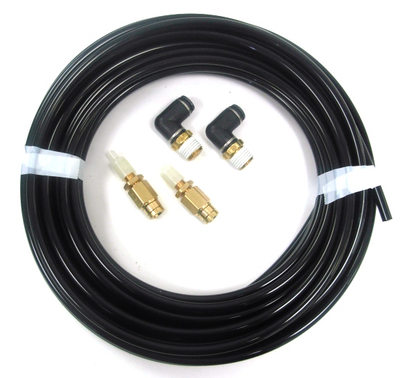 Ridetech 32000002 - Inflation Kit W/ 30 Foot 1/4 Inch Airline 2 1/4 Inch NPT Elbows And 2 Schrader valves