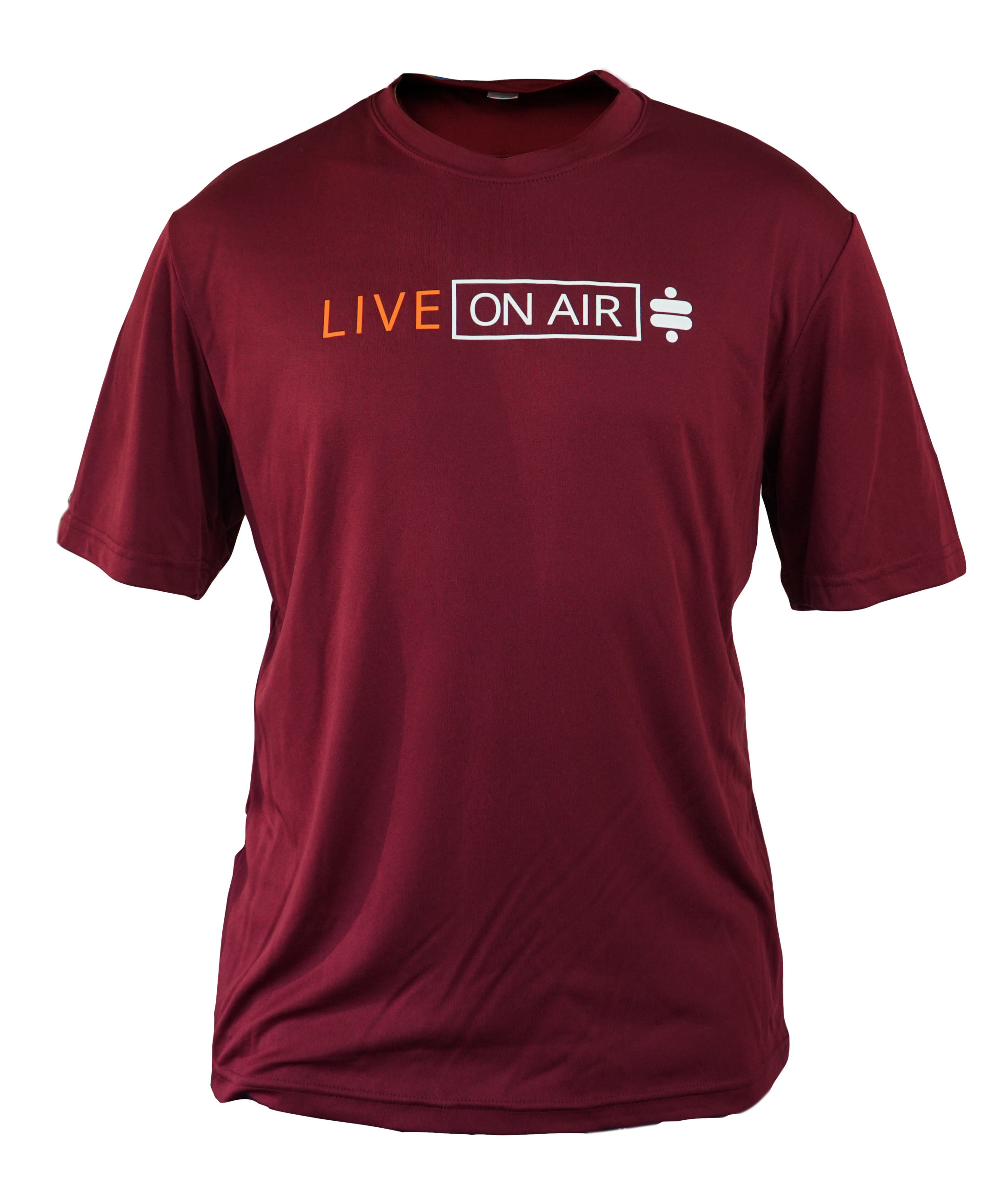 Ridetech 88085323 - (2X) T-shirt - Live On Air Sport Tech T-Shirt - Red, XX-Large
