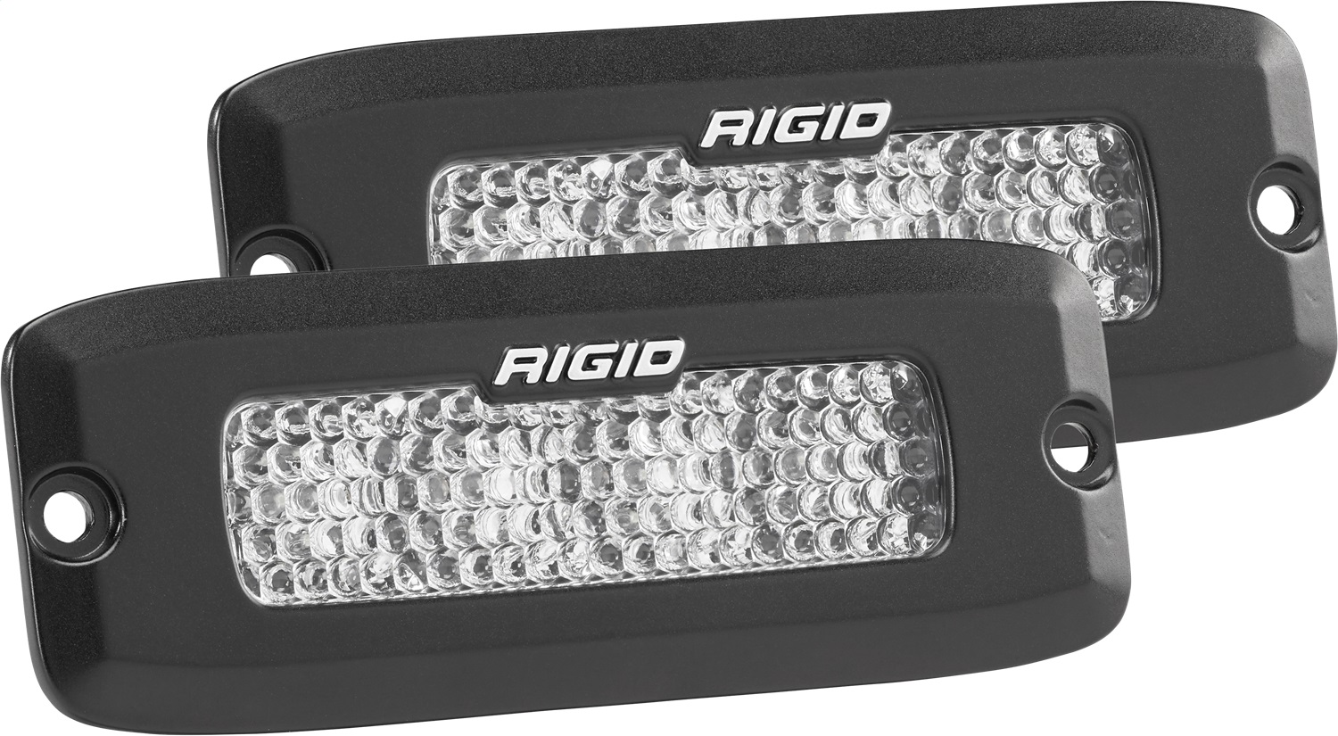 Rigid 925513 - Driving Diffused Black Flush Mount Pair SR-Q Pro Rigid 925513 - Driving Diffused Black Flush Mount Pair SR-Q Pro