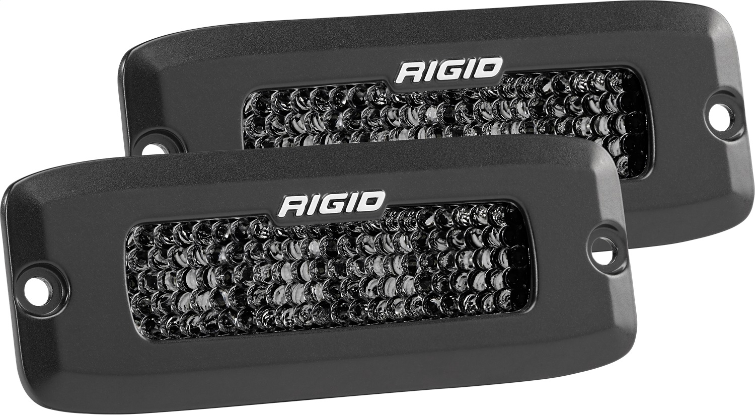 Rigid 925513BLK - Spot Diffused Midnight Flush Mount Pair SR-Q Pro