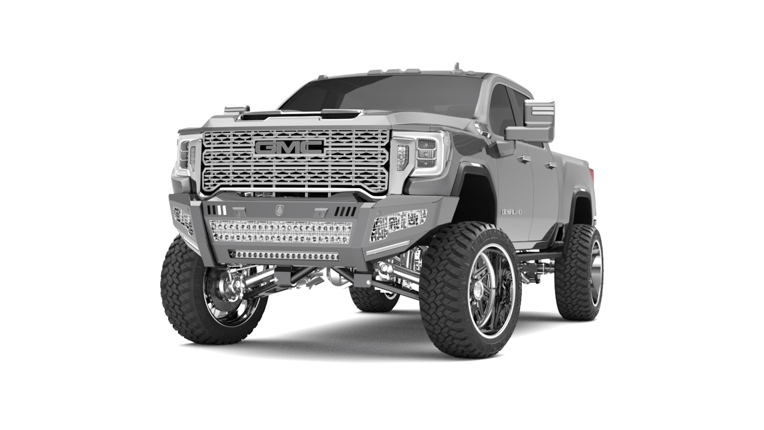 Road Armor 2202DF-A0-P2-MD-BH - 20-22 GMC 2500 iD Front Bumper / No Shackles / X2 Cube / Mesh iD Pattern / HDWR Kit Road Armor 2202DF-A0-P2-MD-BH - 20-22 GMC 2500 iD Front Bumper / No Shackles / X2 Cube / Mesh iD Pattern / HDWR Kit