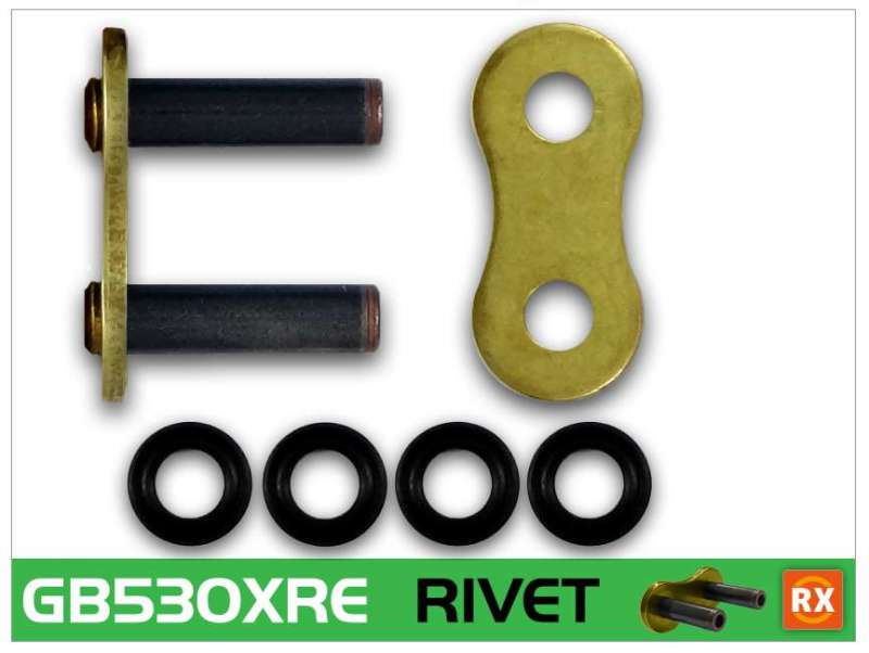 RK Chain GB530XRE-RL - GB530XRE-RIVET - Gold