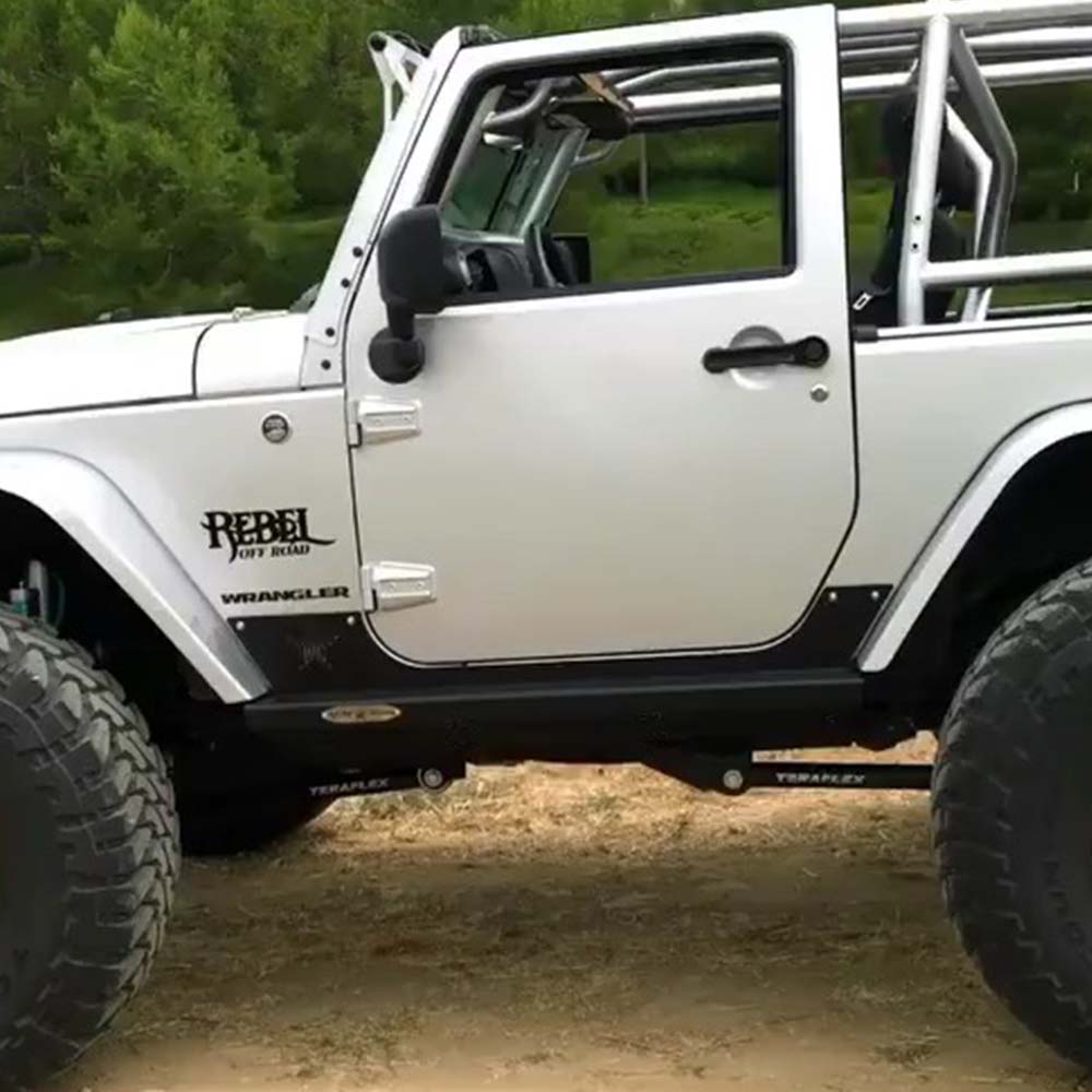 Rock Slide Engineering AX-SS-RG-JK2 - JK 2 Door Step Slider Rocker Guards Rock Slide Engineering AX-SS-RG-JK2 - JK 2 Door Step Slider Rocker Guards