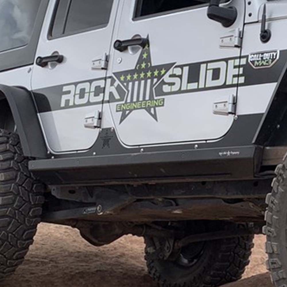 Rock Slide Engineering AX-SS-RG-JK4 - JK 4 Door Step Slider Rocker Guards