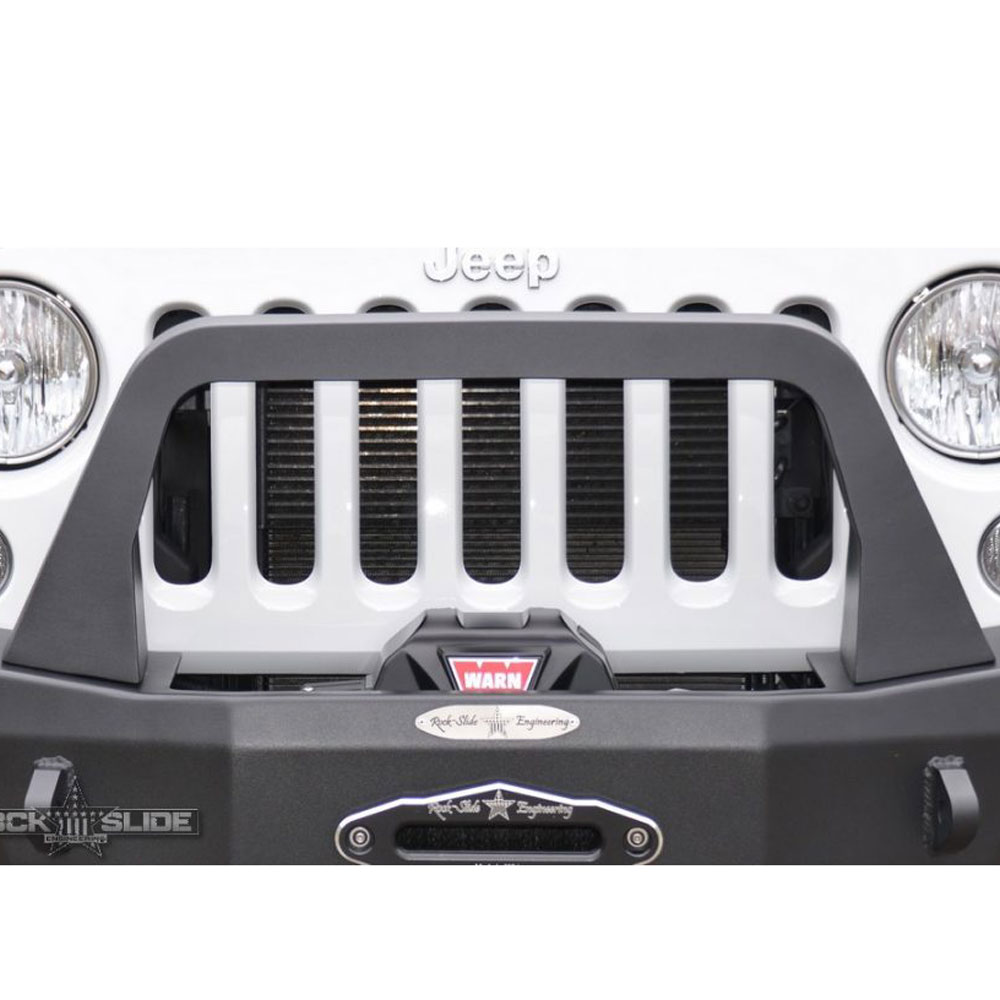 Rock Slide Engineering FB-BB - Jeep Bull Bar For Rigid Series Front Bumper Only Black Powdercoat