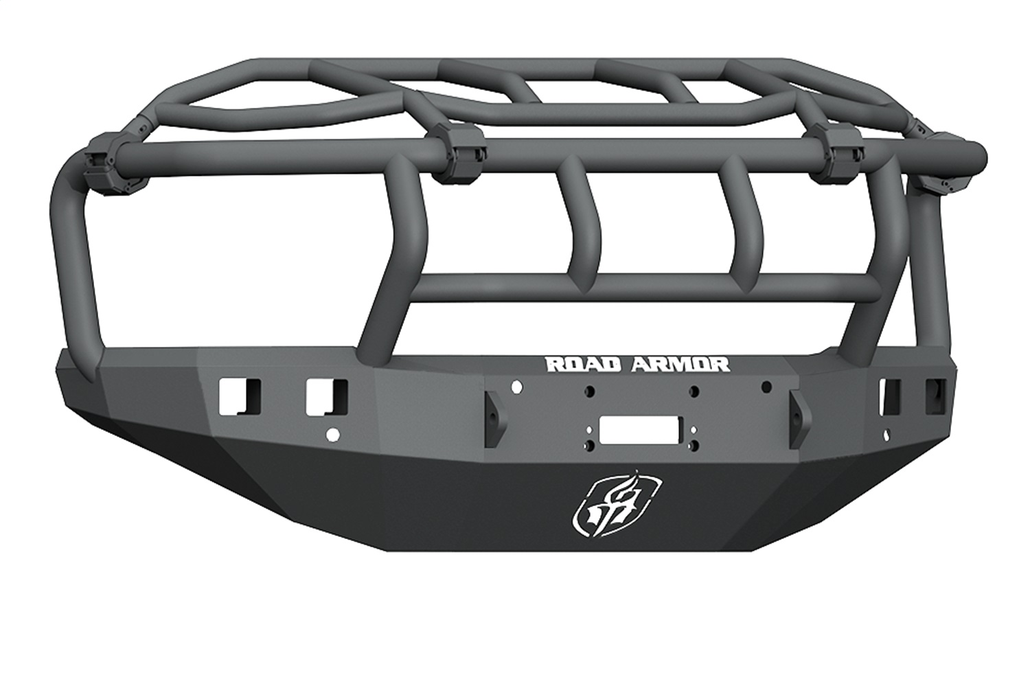 Road Armor 315R3B - 15-19 Chevy 2500-3500 Stealth Front Winch Bumper w/Titan II Intimidator Guard - Tex Blkf
